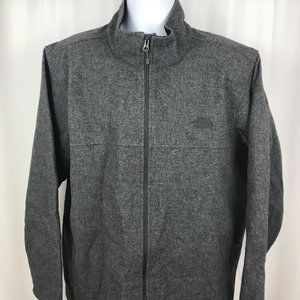 The North Face Mens Wool Blend Coat Full Zip Gray